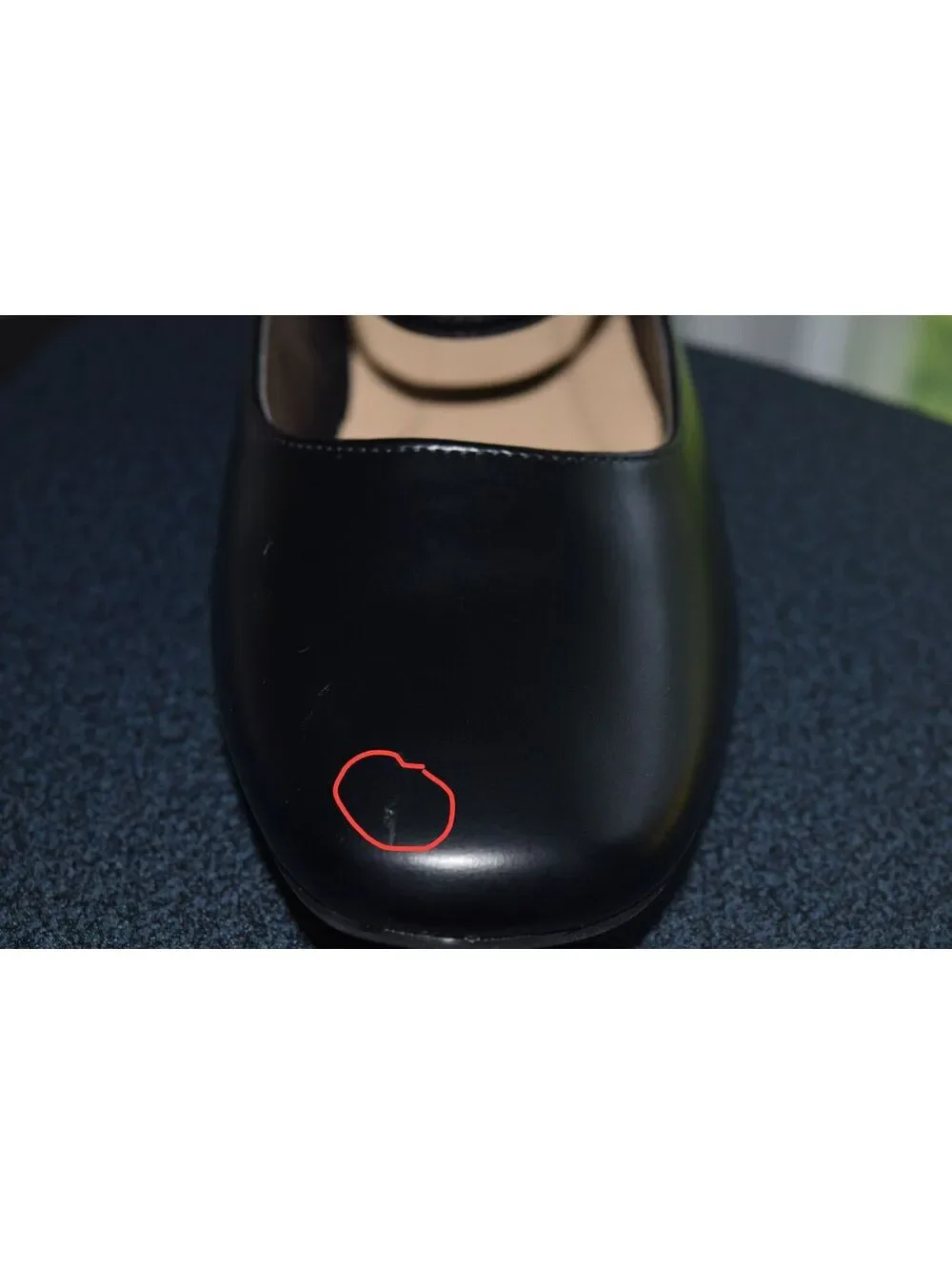 Kayleen by Los Angeles Black Double Strap Mary Jane Ballet Flats Size 11 New